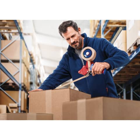 Nastro da imballaggio tesapack Paper Standard ecoLogo marrone 50 mm x 50 m - 58291-00000-00